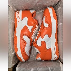 Size 13 - MSCHF Super Normal 2 Low Orange Milk. NEW NEVER USED